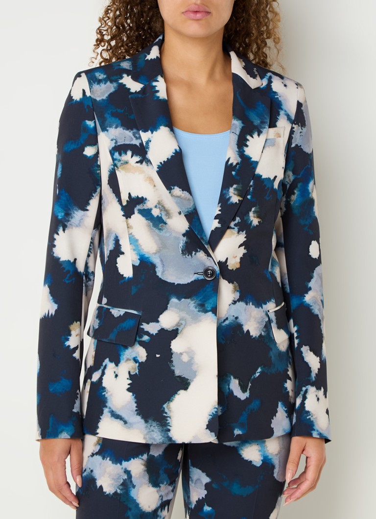 Claudia Sträter Blazer with shoulder pads and print