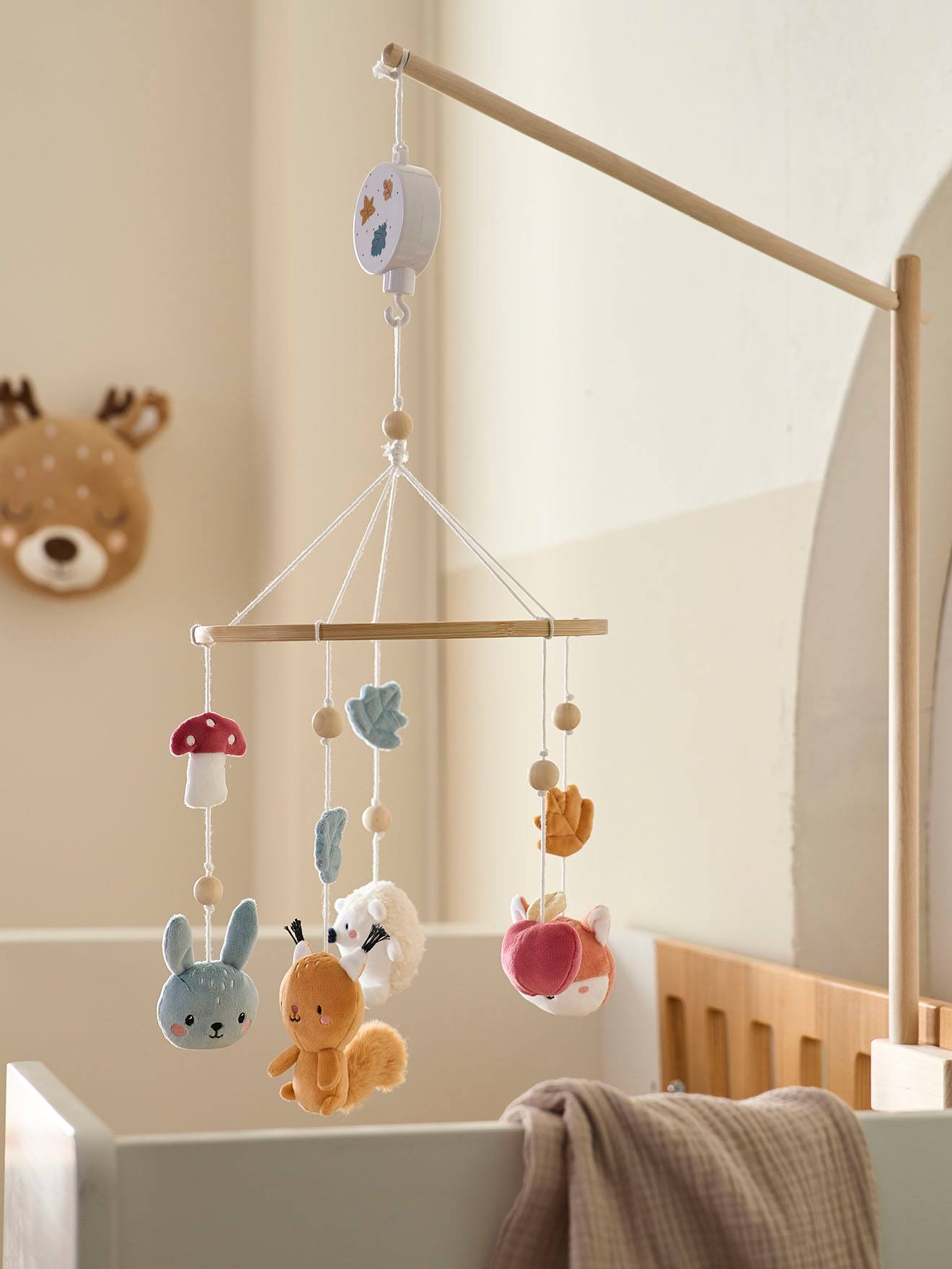 Vertbaudet Baby Musikmobile WALDFREUNDE - natur