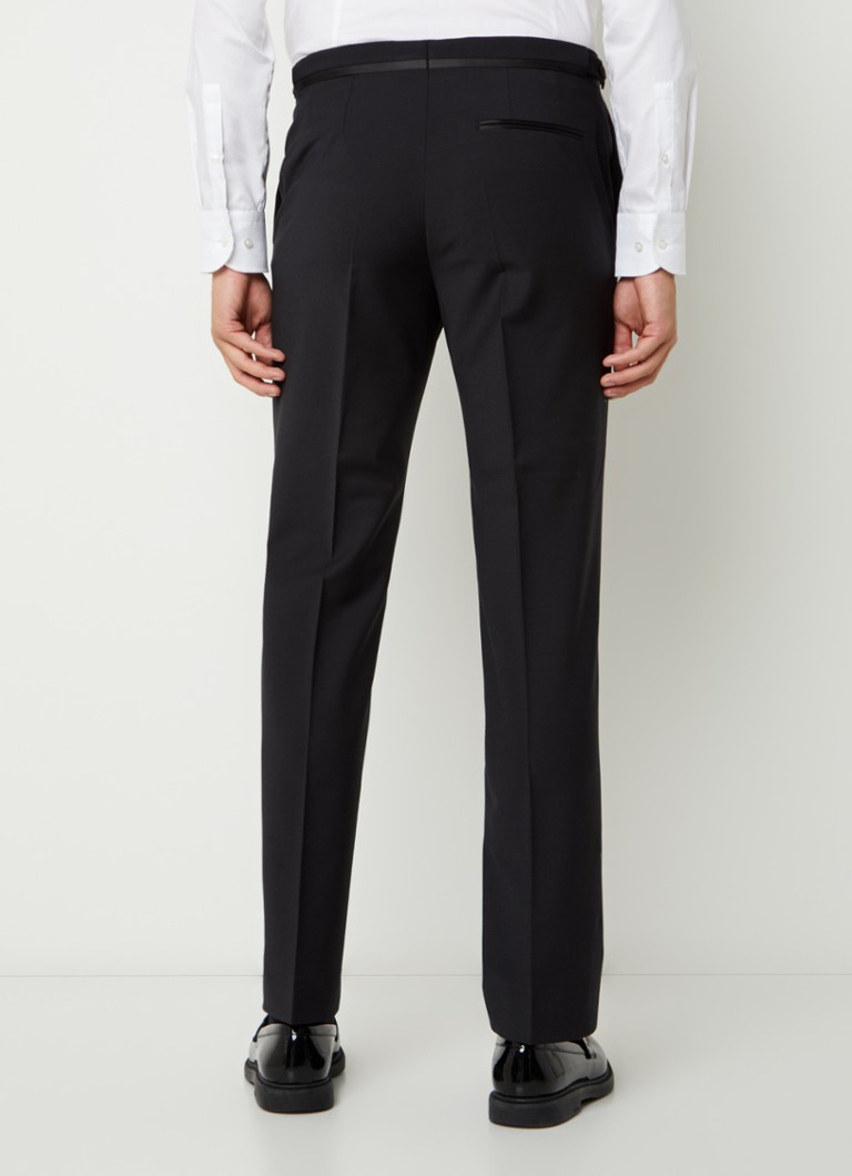 Pantaloni de poker slim fit cu buzunare cusute.