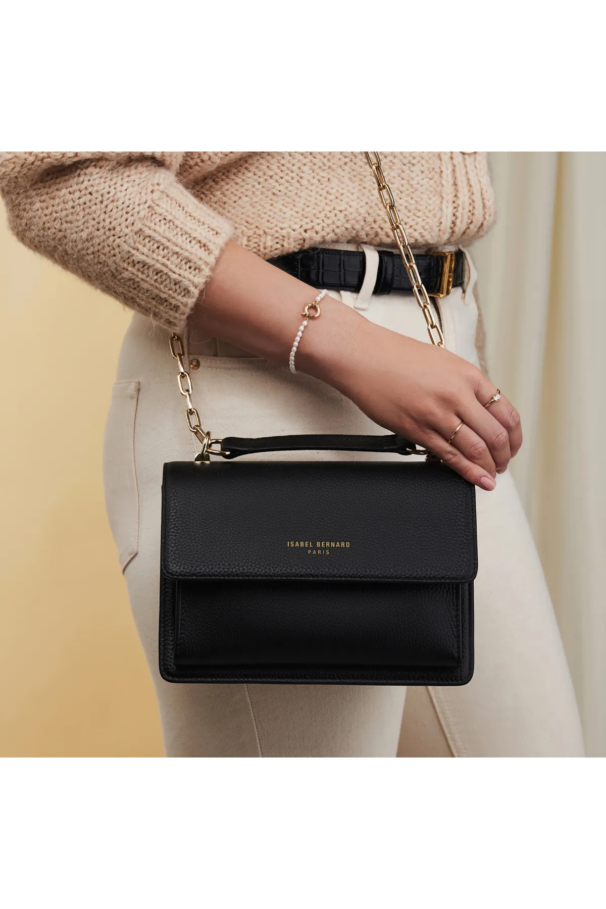 Isabel Bernard  Isabel Bernard Femme Forte Schultertasche,Umhängetasche schwarz