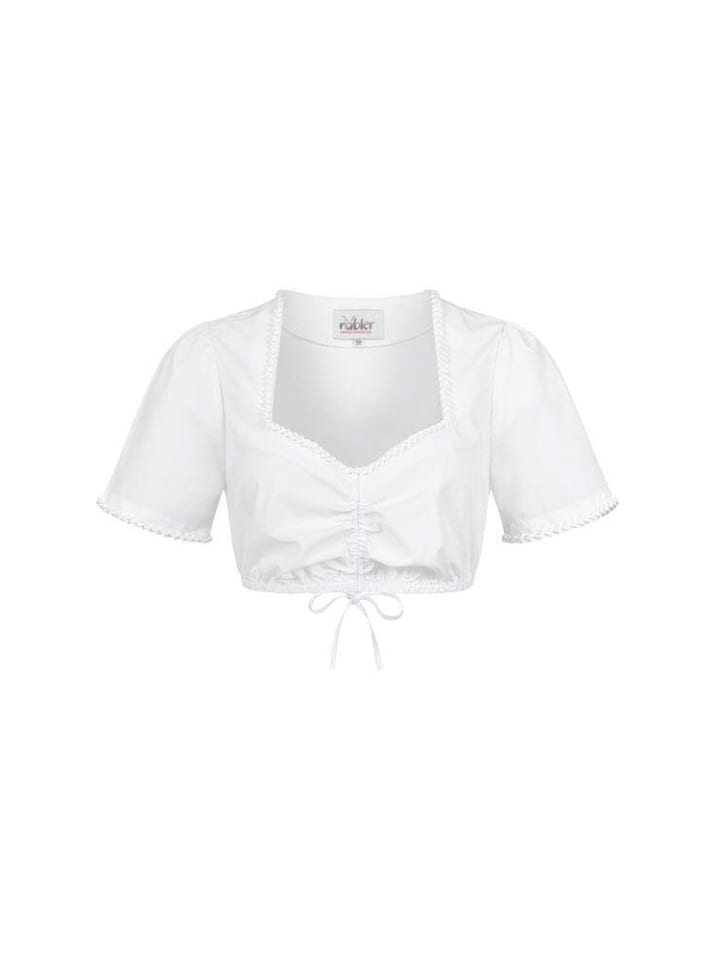 Nübler Dirndlbluse Kurzarm Katja in Weiß günstig kaufen
