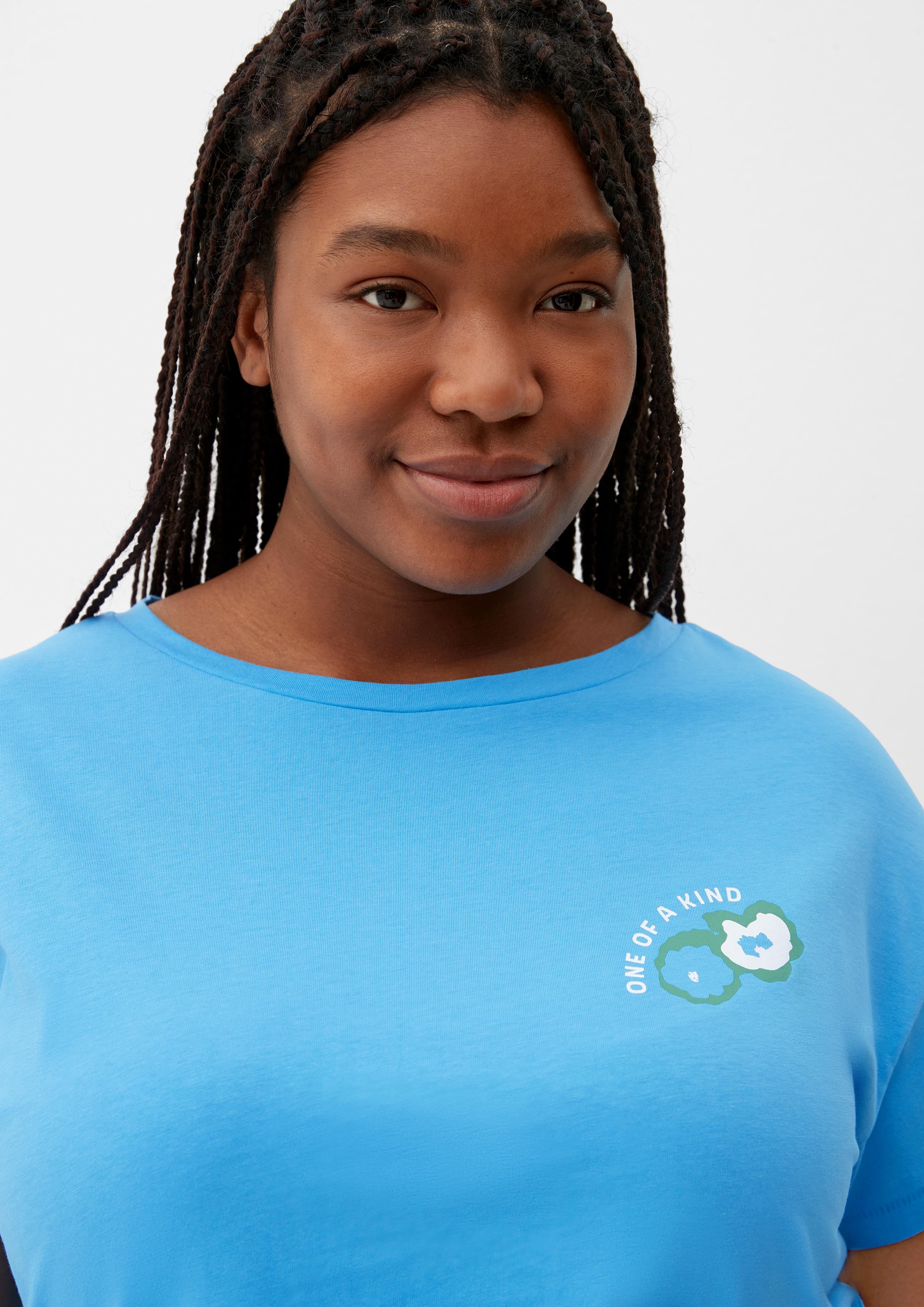 T-Shirt mit gummiertem Print  2129816-55D4