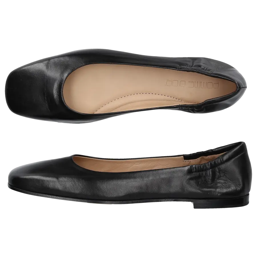 Pomme D`OR - Ballerinas 0890 Nappaleder - schwarz