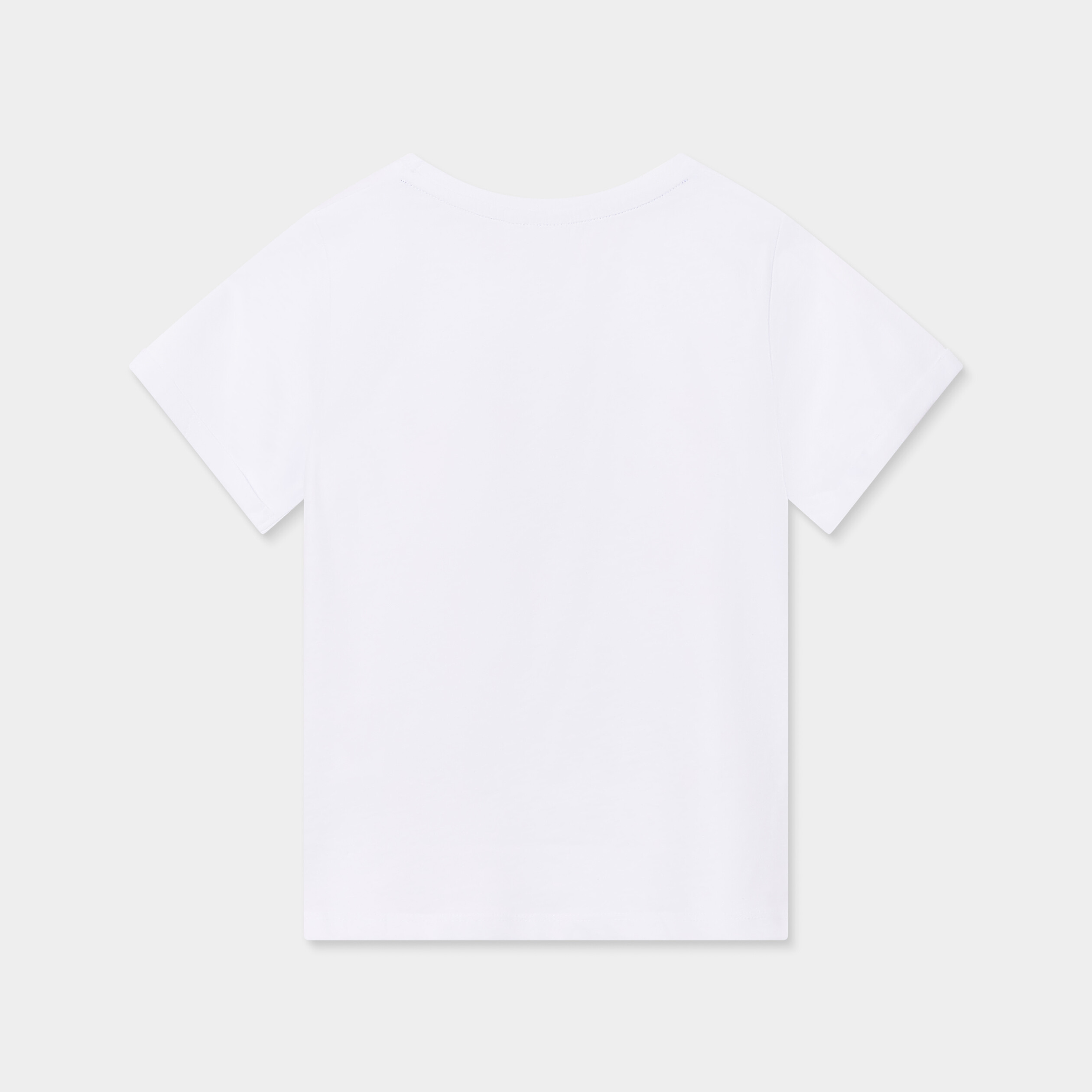 T-shirt droit coton Lilo et Stitch blanc fille | La Halle