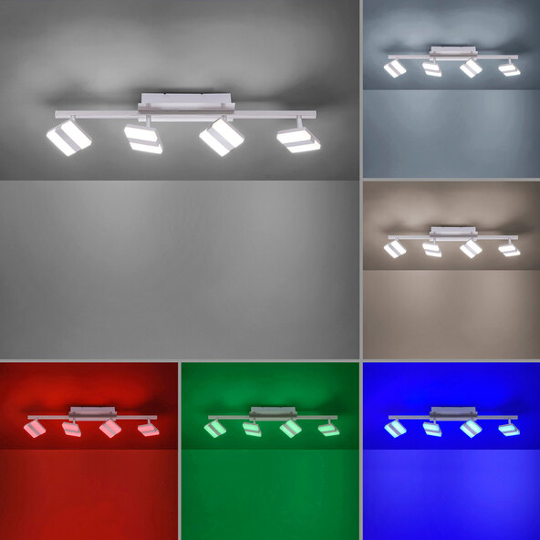 LED-Deckenleuchte LOLAsmart SABI, 4-flammig