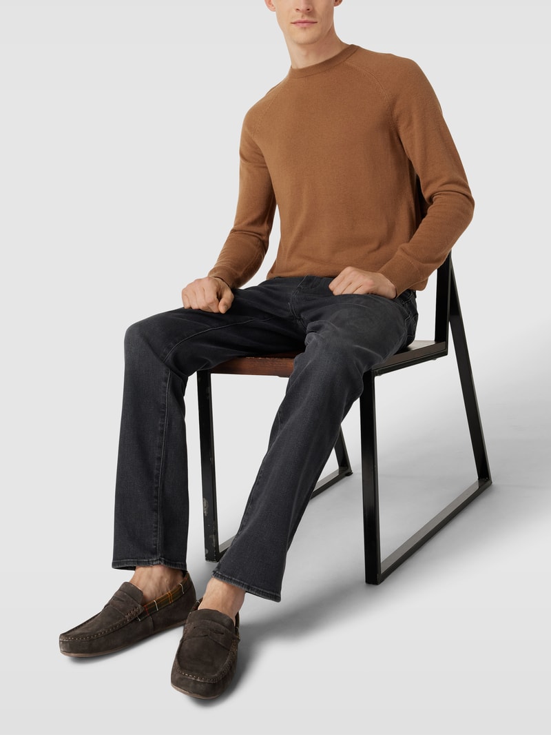 Penny Loafer mit Schaftbrücke Modell 'PORTERFIELD' in dunkelbraun