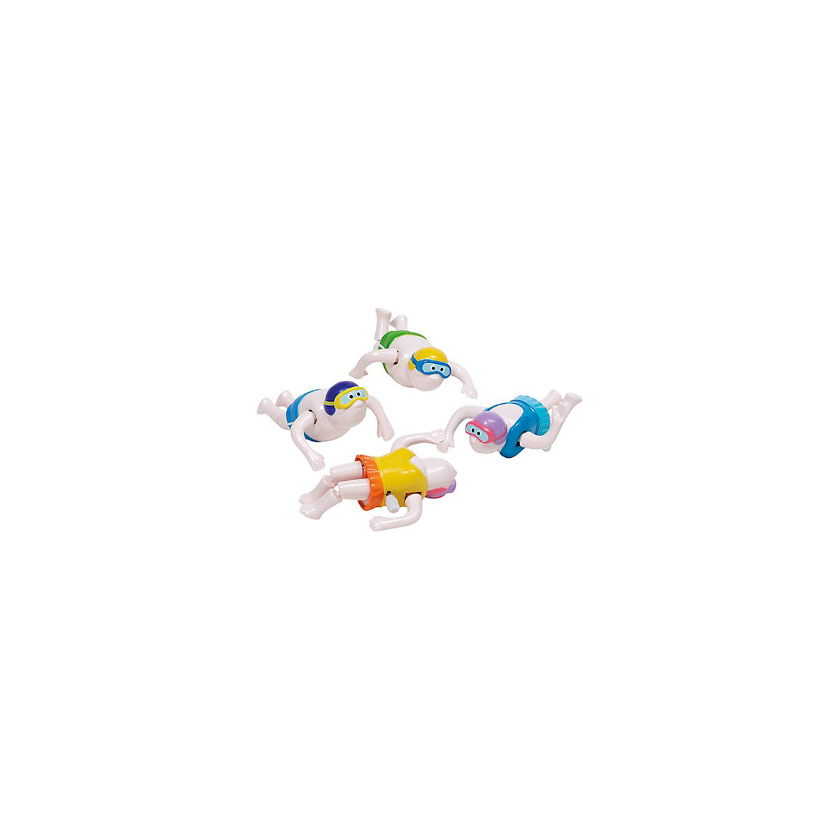Schwimmer zum Aufziehen 4er-Set, 8 cm, sortiert