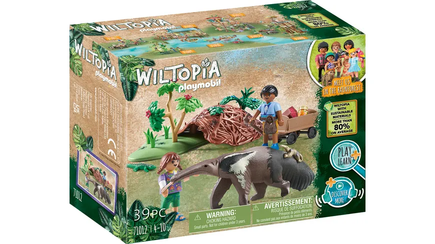 PLAYMOBIL 71012 -  WILTOPIA Ameisenbärpflege