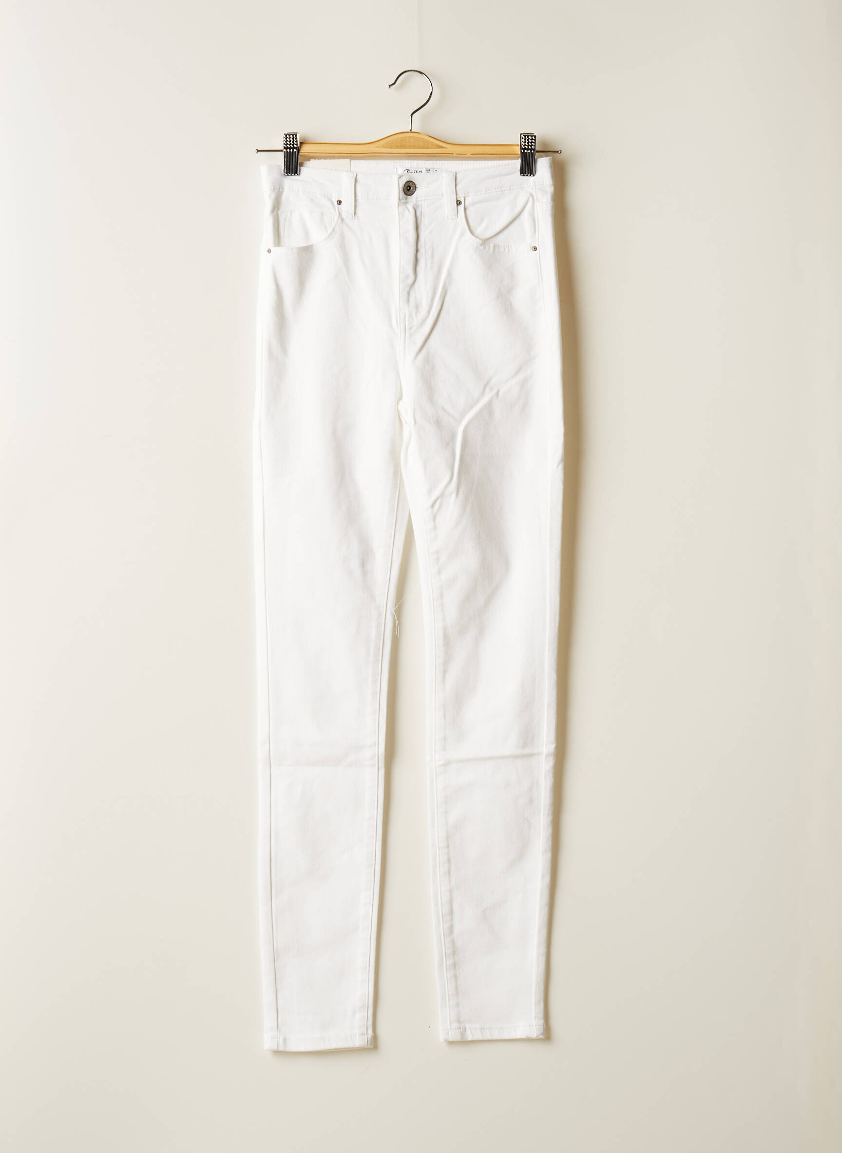 Toxik3 Jeans Coupe Slim Femme couleur blanc