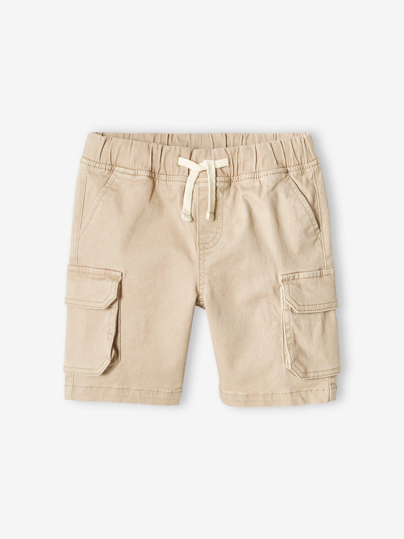 Vertbaudet Jungen Cargoshorts mit Dehnbund - beige