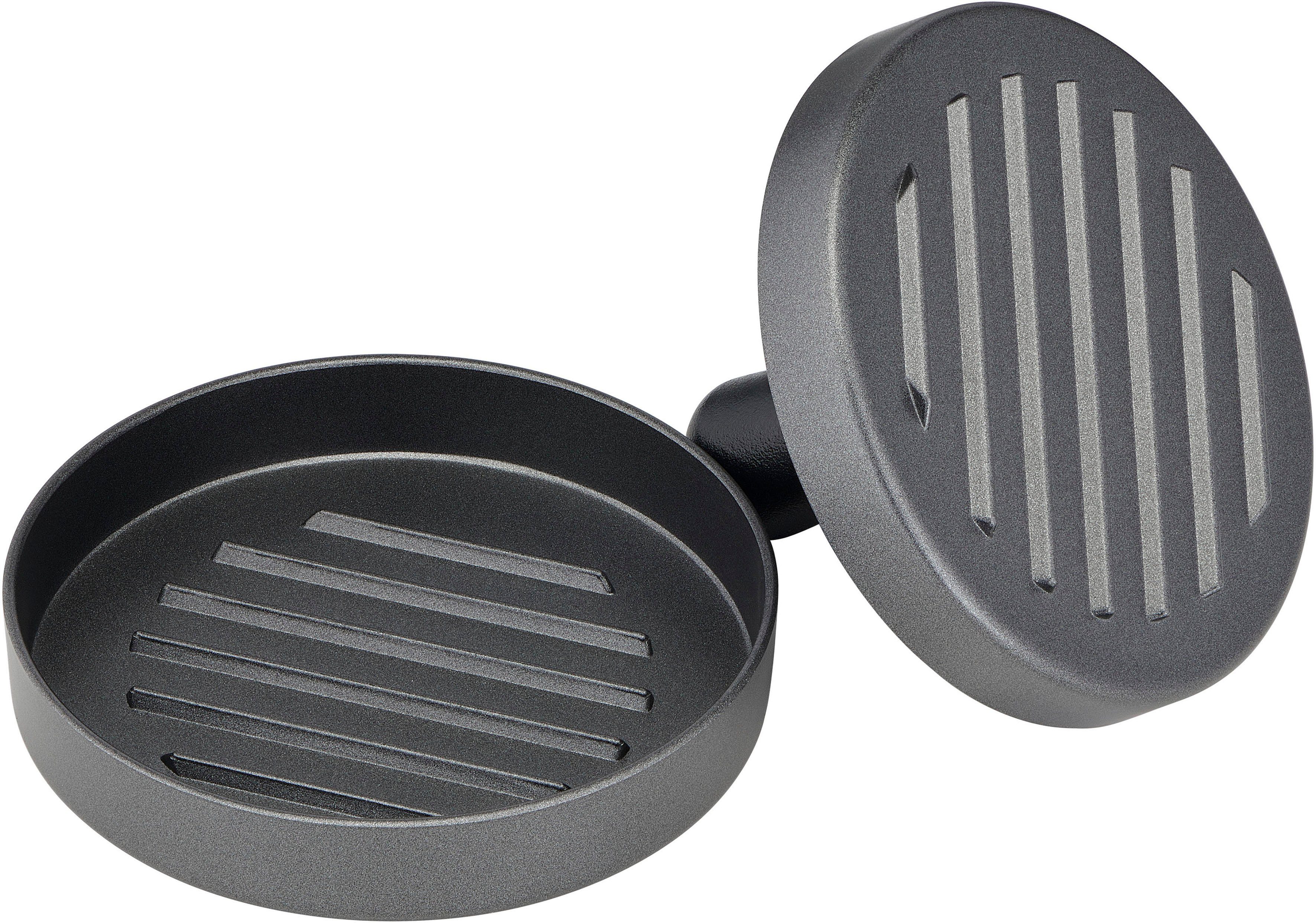 Tefal Burgerpresse K18511, Aluminiumguss, (Hamburger-Presse) für perfekte Fleisch-, Fisch- & Veggie-Burger