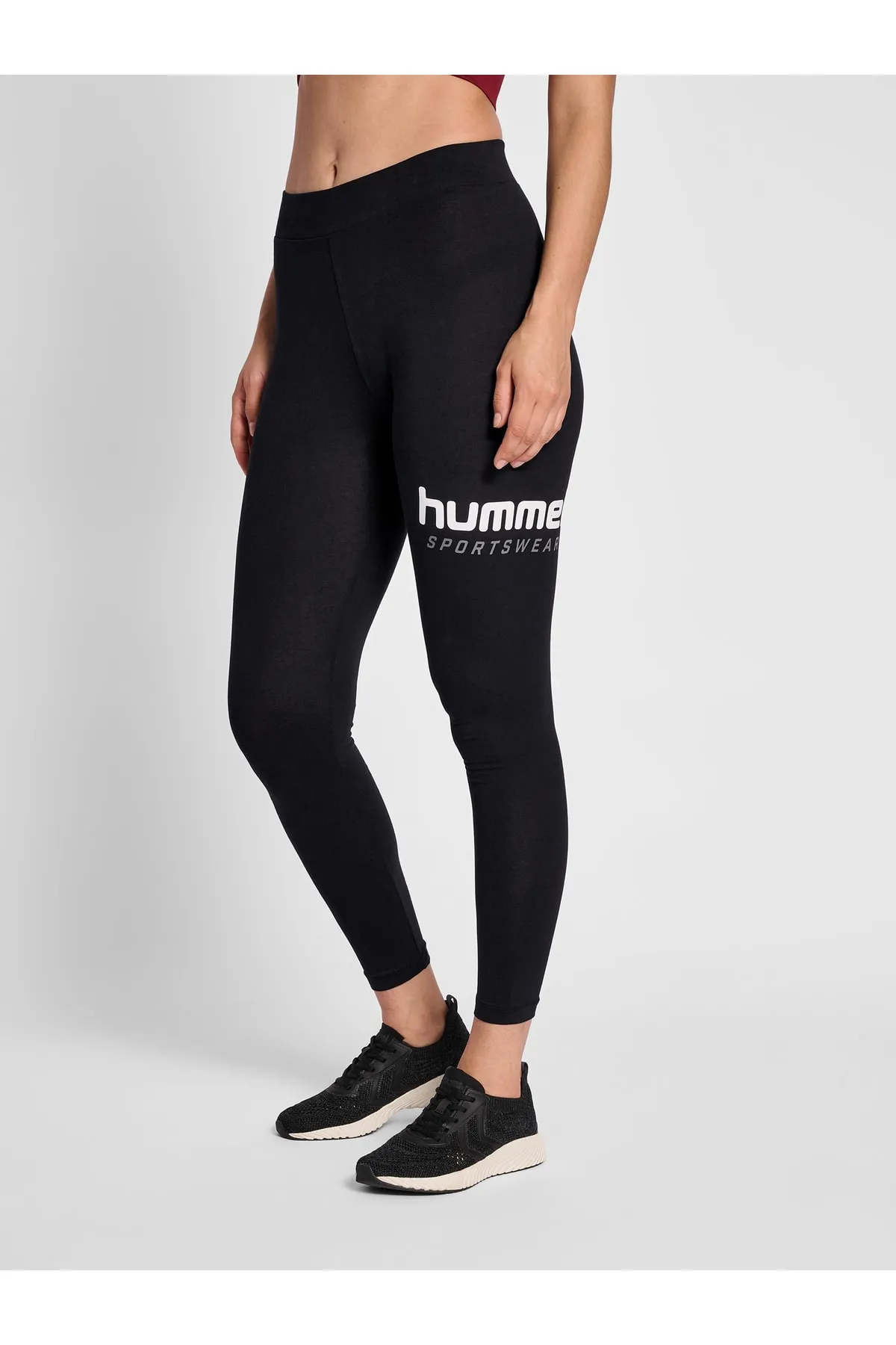 hummel  Sport-Leggings - Schwarz - Mittlerer Bund
