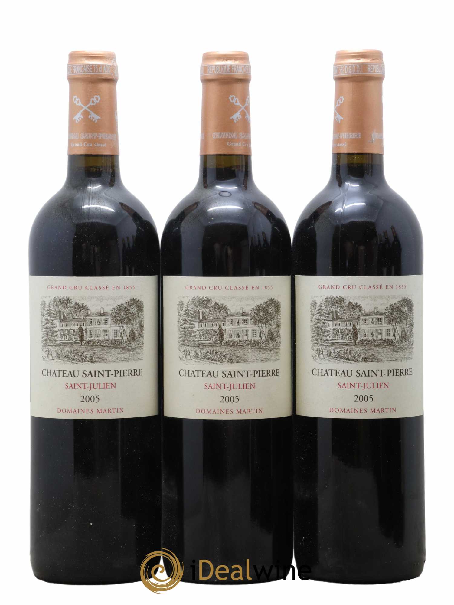 Château Saint-Pierre 4ème Grand Cru Classé  2005 - Lot de 12 Bouteilles