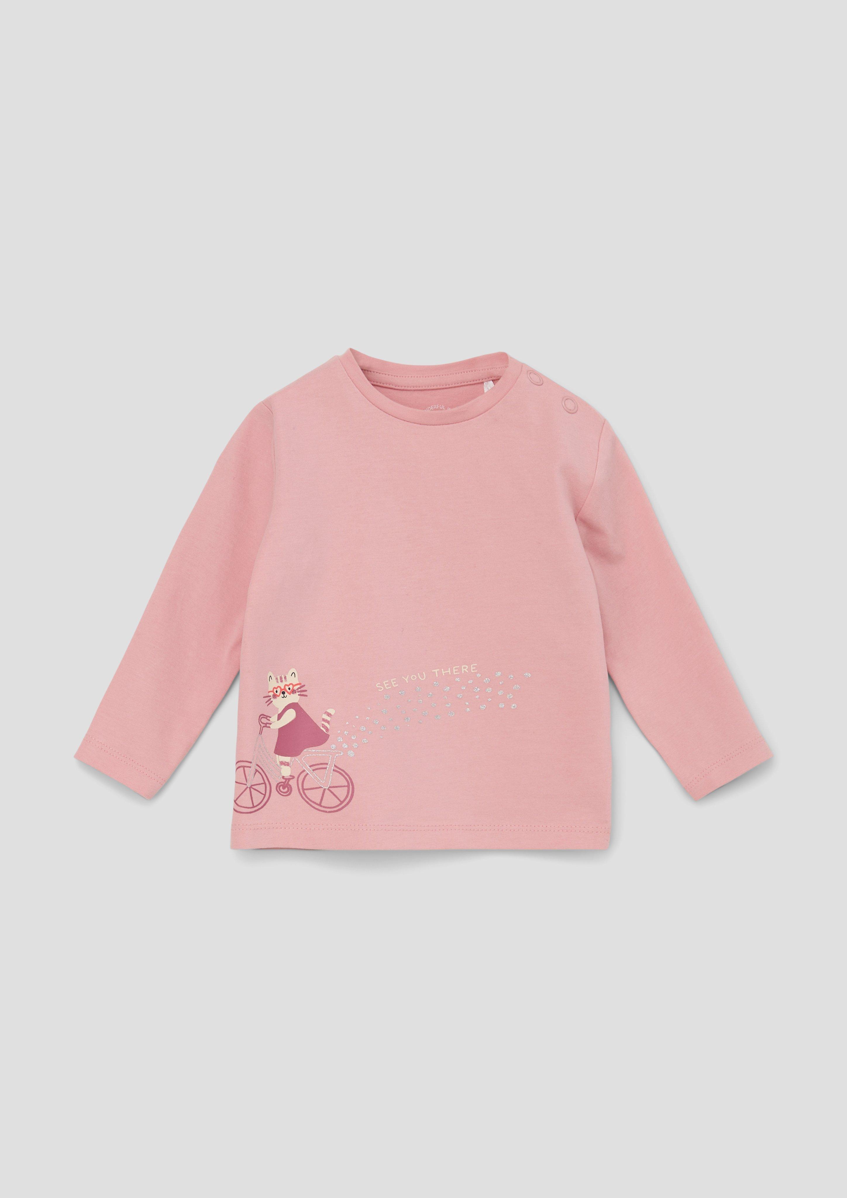 Longsleeve mit glitzerndem Effektprint  2137465-4261