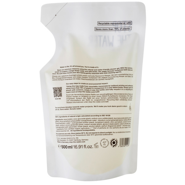 ORANGE WILD HERBS SHOWER GEL REFILLBEUTEL - Outdoor Seife