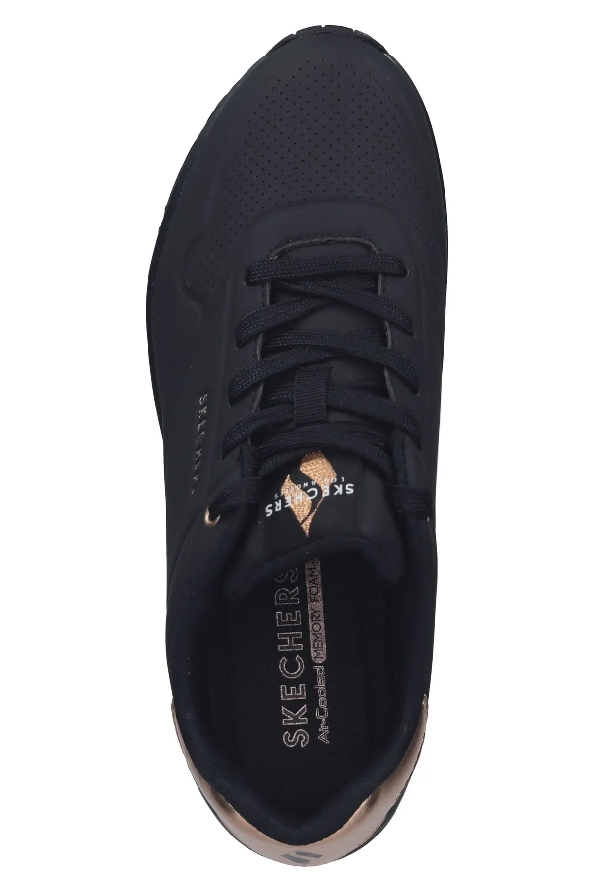 SKECHERS  Sneaker - Schwarz - Flacher Absatz