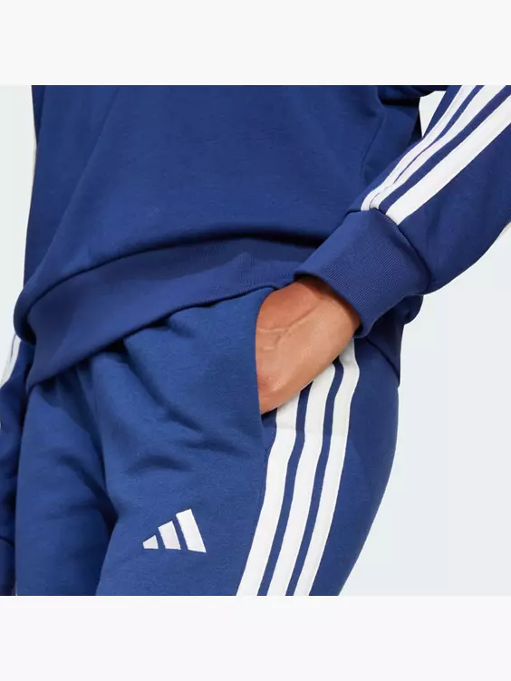 adidas Essentials 3-Streifen French Terry Cuffed Hose