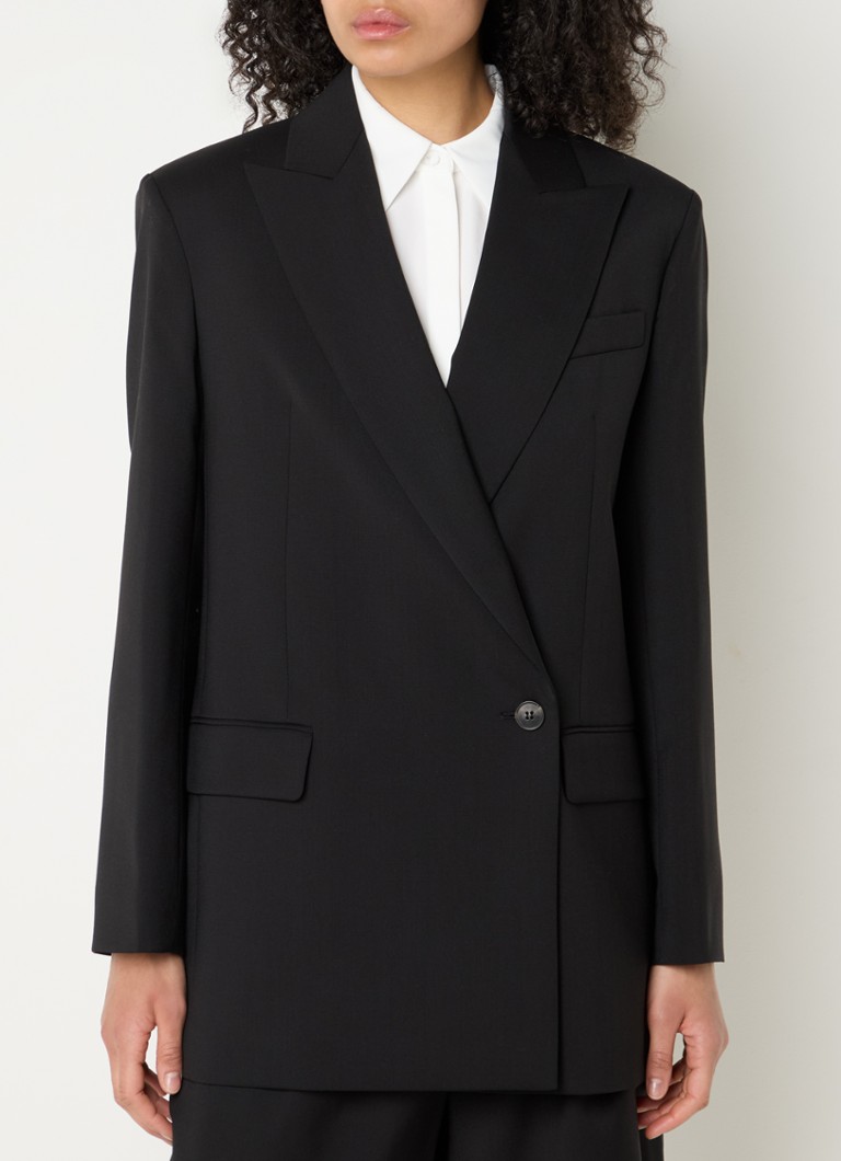 Sacou MaxMara Umbro din lână virgină cu buzunare cu clapă