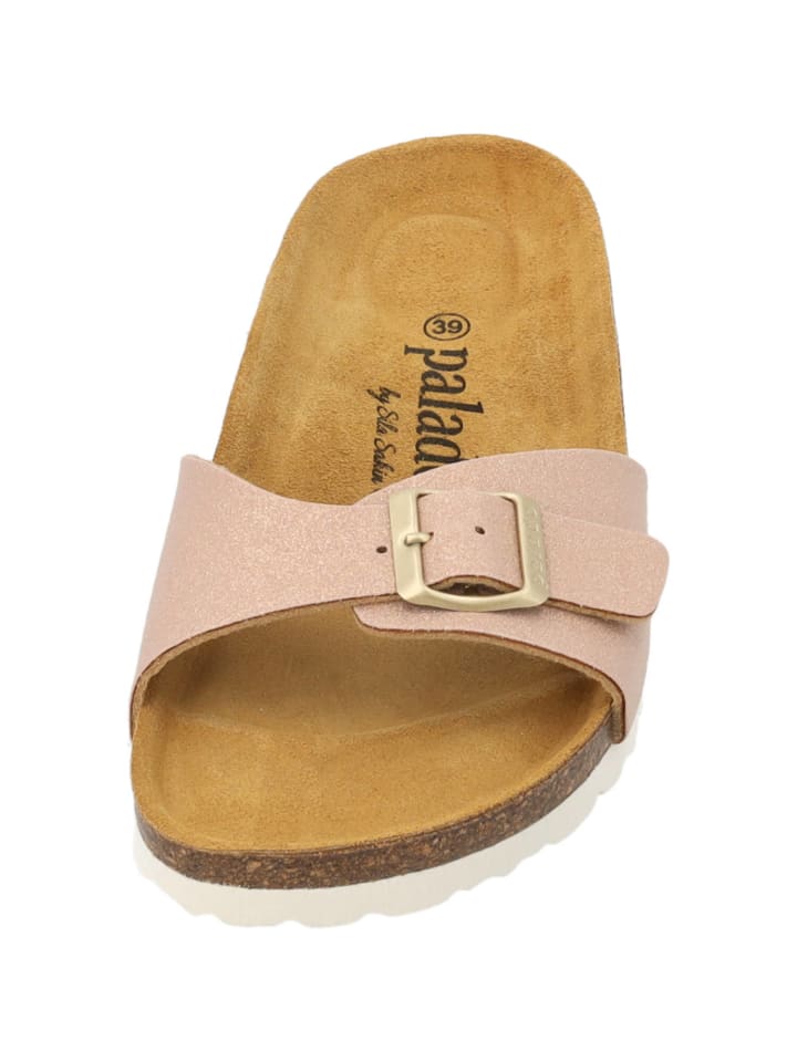 palado Pantoletten in rosa glitzer günstig kaufen