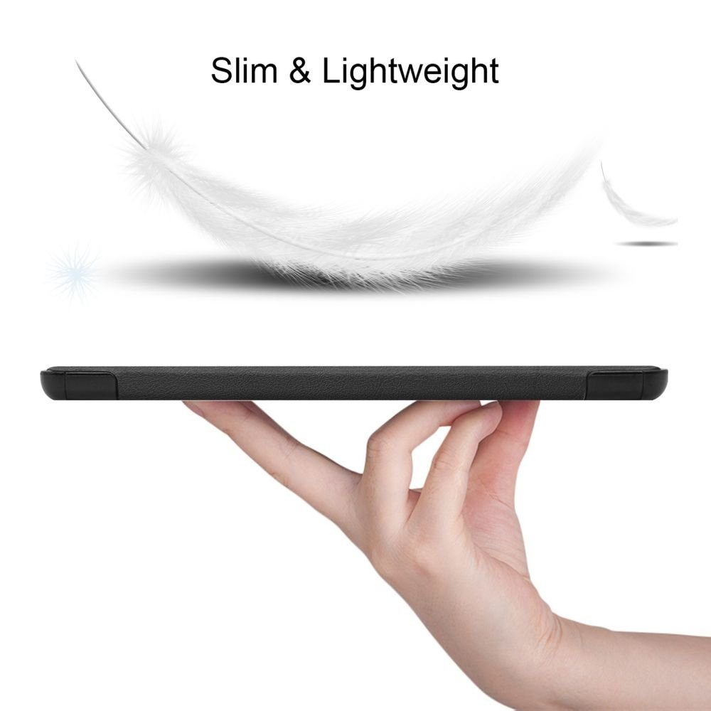 Wigento Tablet-Hülle Für Samsung Galaxy Tab S8 Plus / S7 FE / S7 Plus Premium Smartcover Schwarz Tablet Tasche Etuis Hülle