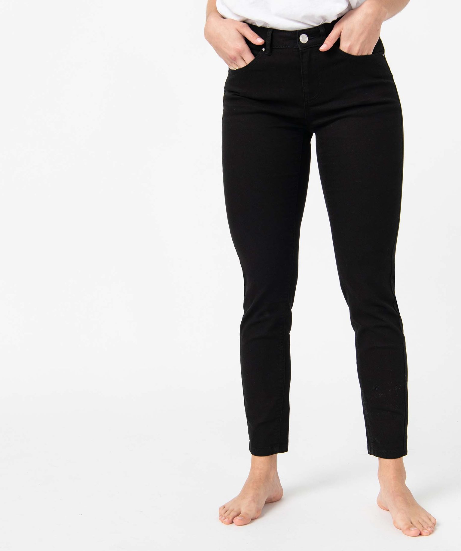 Pantalon femme coupe Slim - L26 noir | GEMO