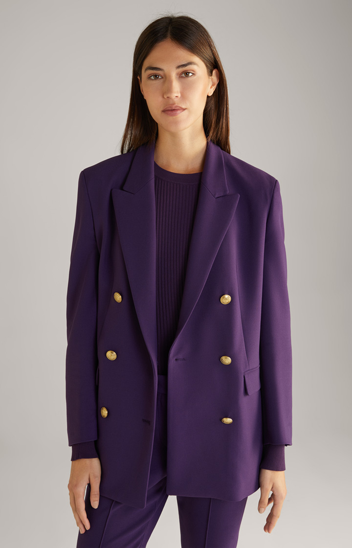 Boxy-Doppelreiher-Blazer in Lila