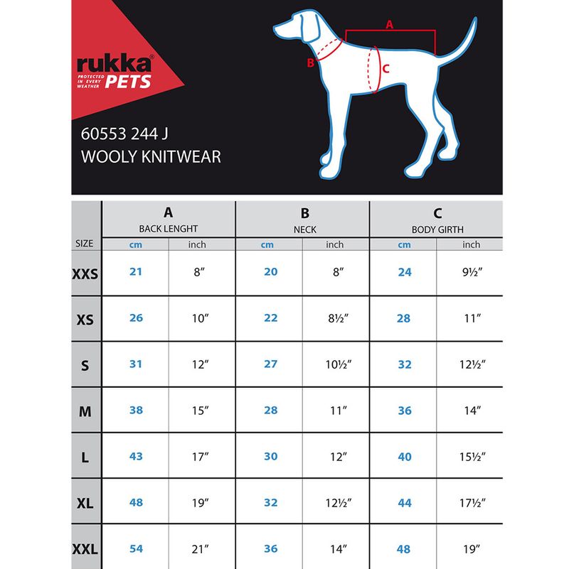 Rukka Hundepullover Wooly, türkis zu TOP-Preisen
