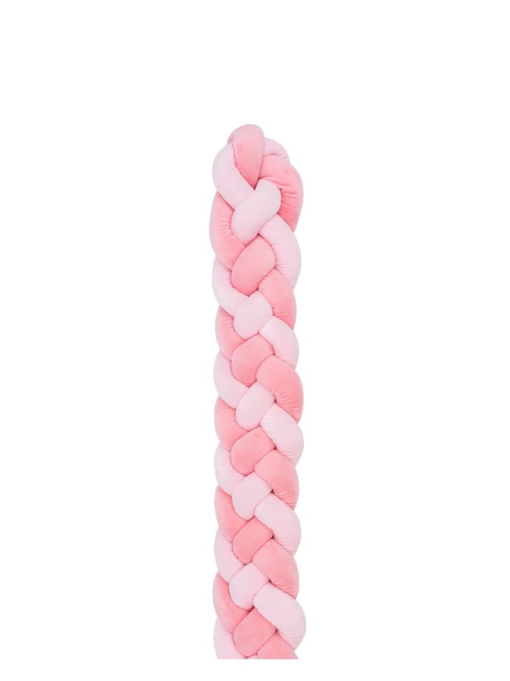 Kikkaboo Babynest 180 x 15cm geflochten in rosa günstig kaufen 60x120 cm
