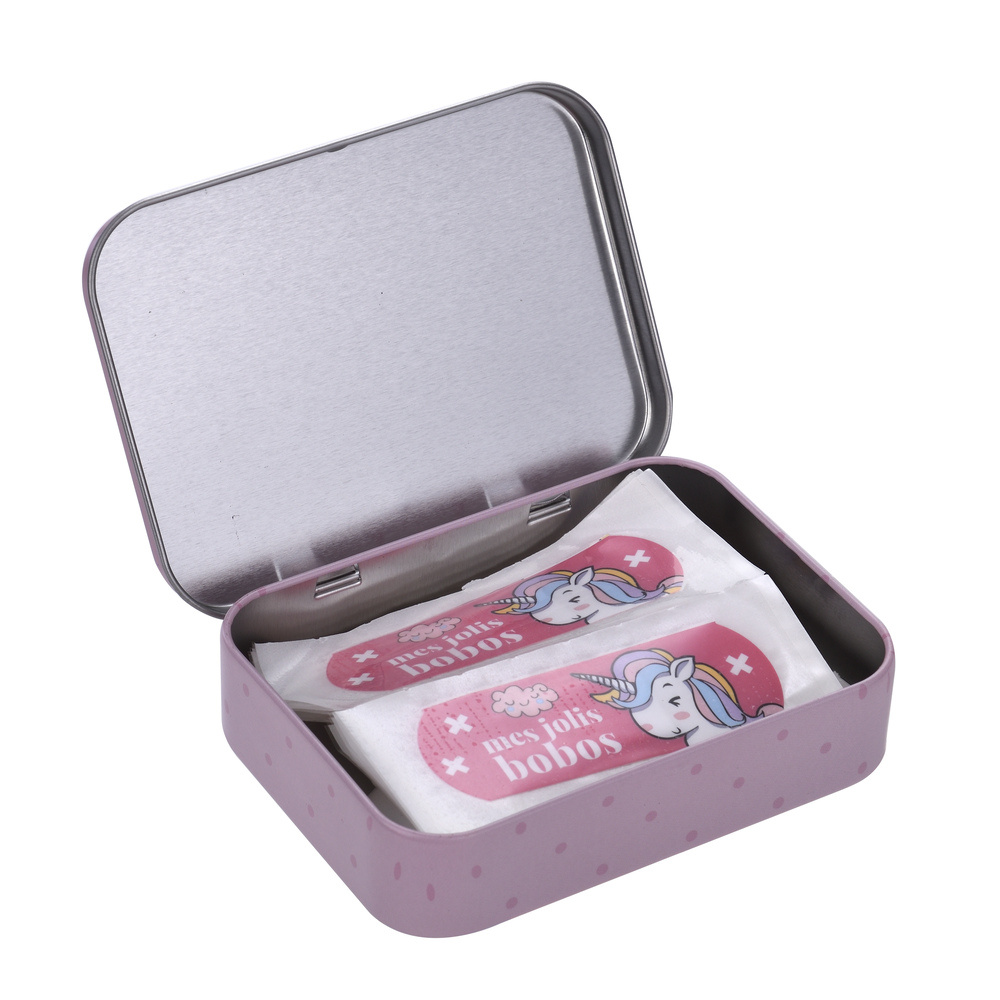 takecare Boite en métal de 24 pansements Licorne Pansements
