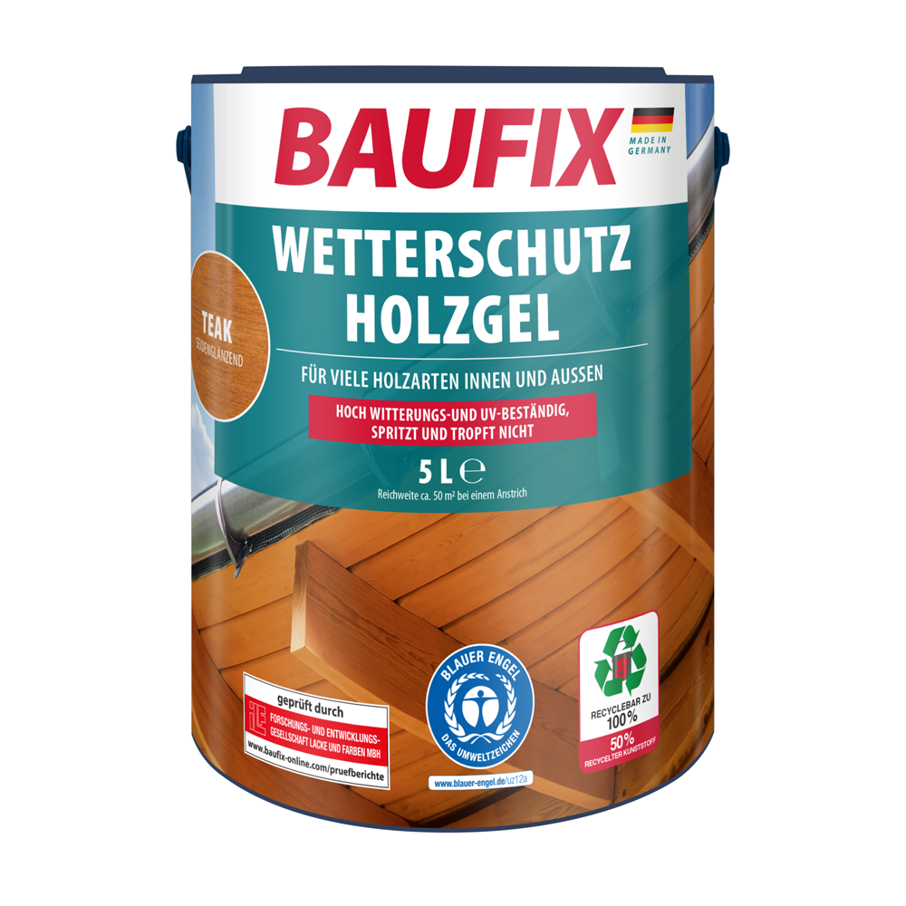 Baufix Wetterschutz-Holzgel Teak