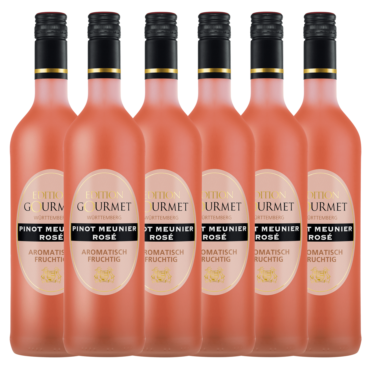 Württembergische WZG Edition Gourmet Pinot Meunier Rosé Qualitätswein 0,75L 6er Karton