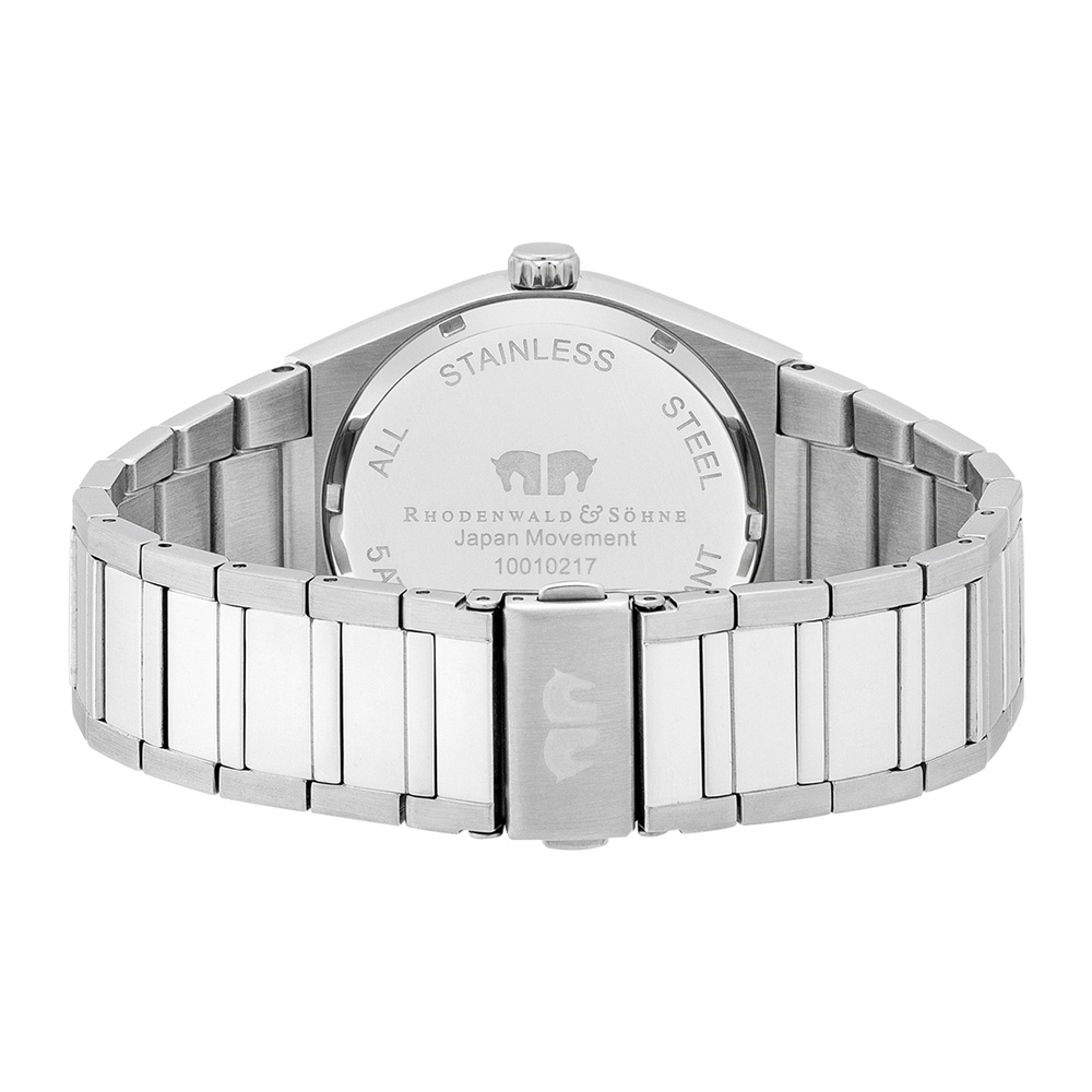 Rhodenwald & Söhne Multifonctions Cooledge en Acier inoxydable en Argent Montre