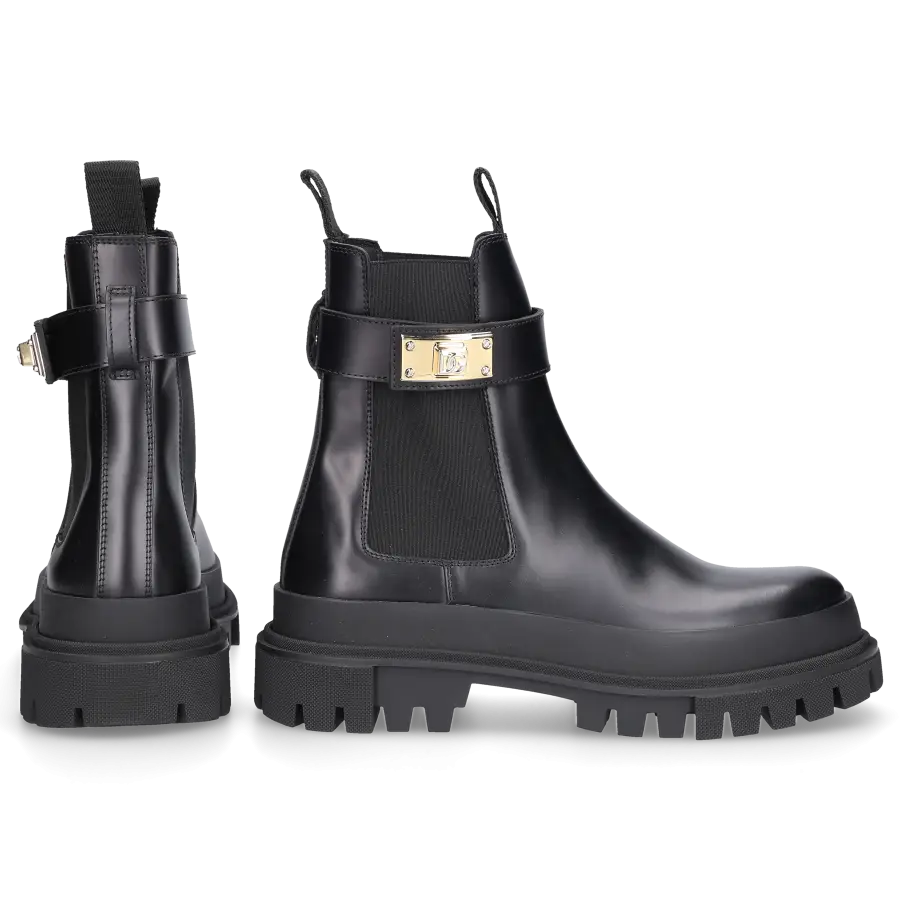 Dolce & Gabbana - Chelsea Boots AY9918 Kalbsleder - schwarz
