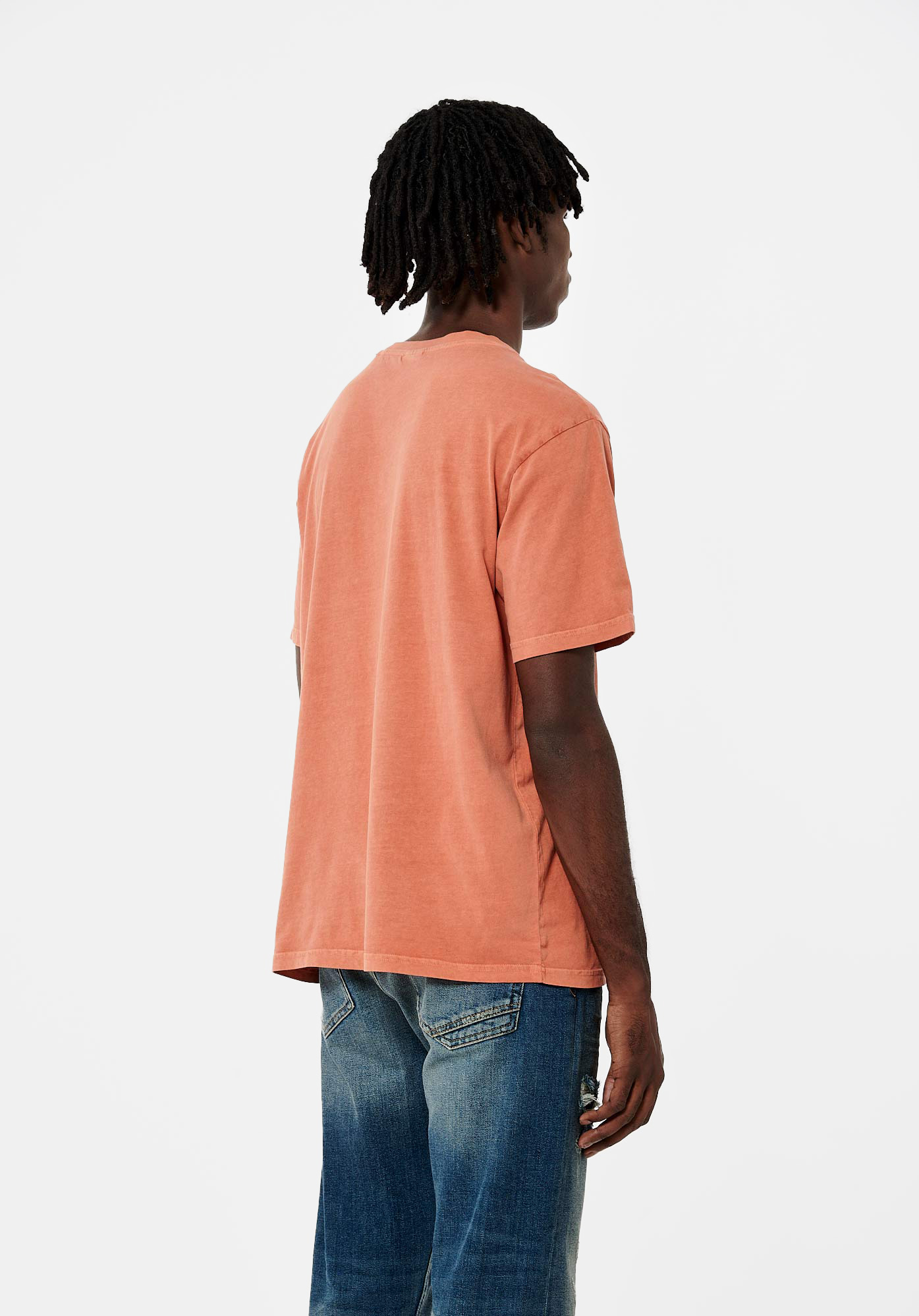 SAUL   T-shirt orange Homme en 100% coton