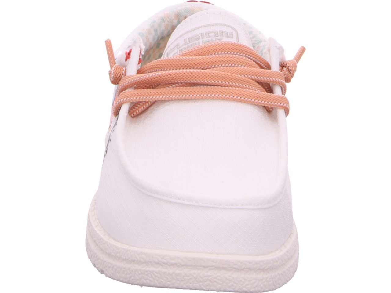LAUFSTEG Sportliche Slipper weiss Emma grafiti peace love