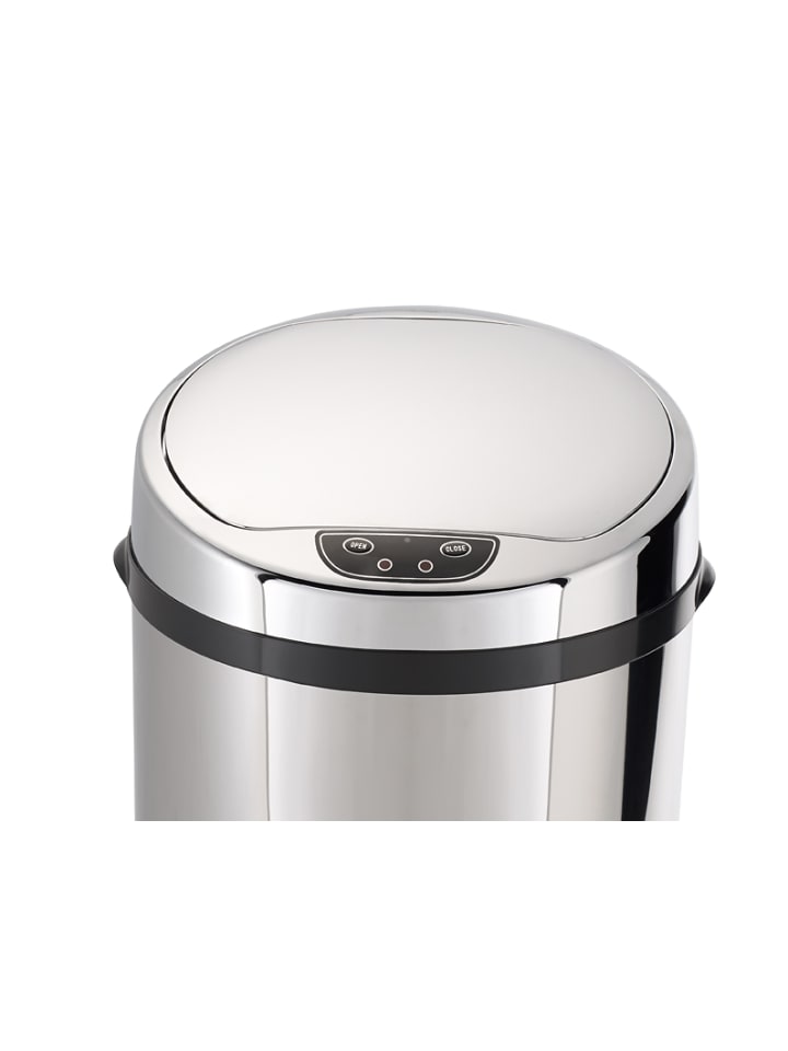 Echtwerk Edelstahl Abfalleimer mit Sensor 30 l in Silber günstig kaufen onesize