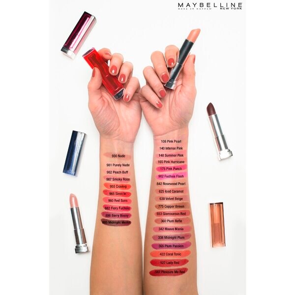 Maybelline New York Color Sensational Plums rúzs 338 Éjféli szilva