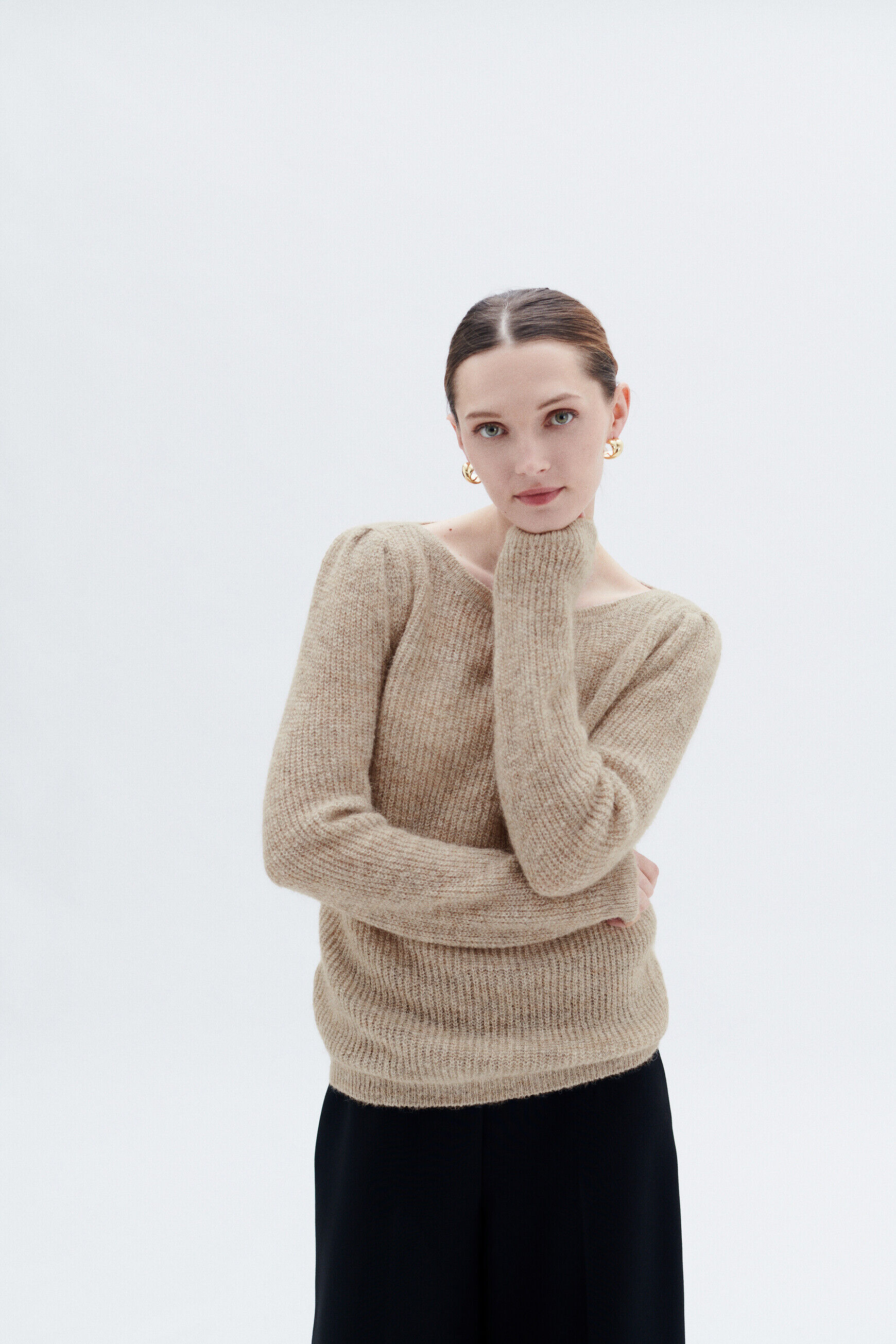 Pull manyssa beige femme