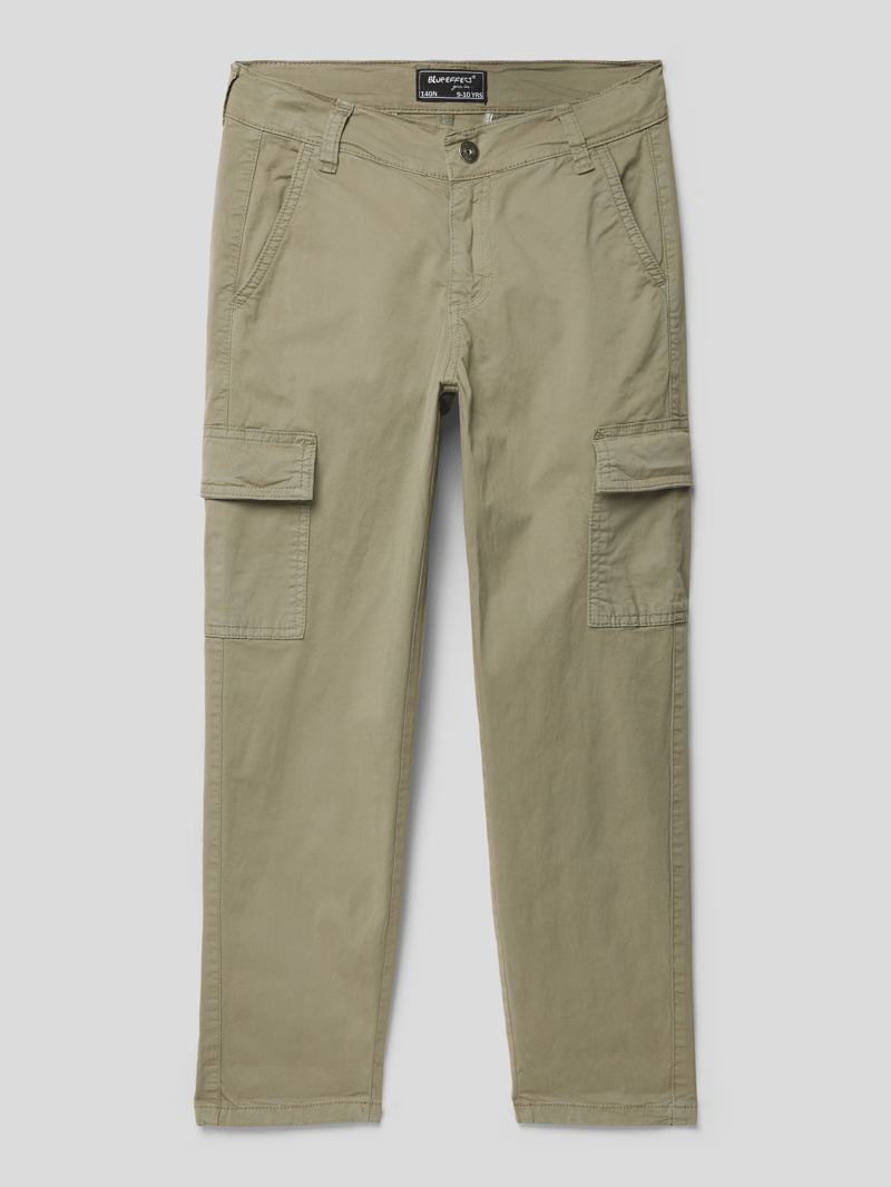Wide Leg Cargohose mit Stretch-Anteil in schilf