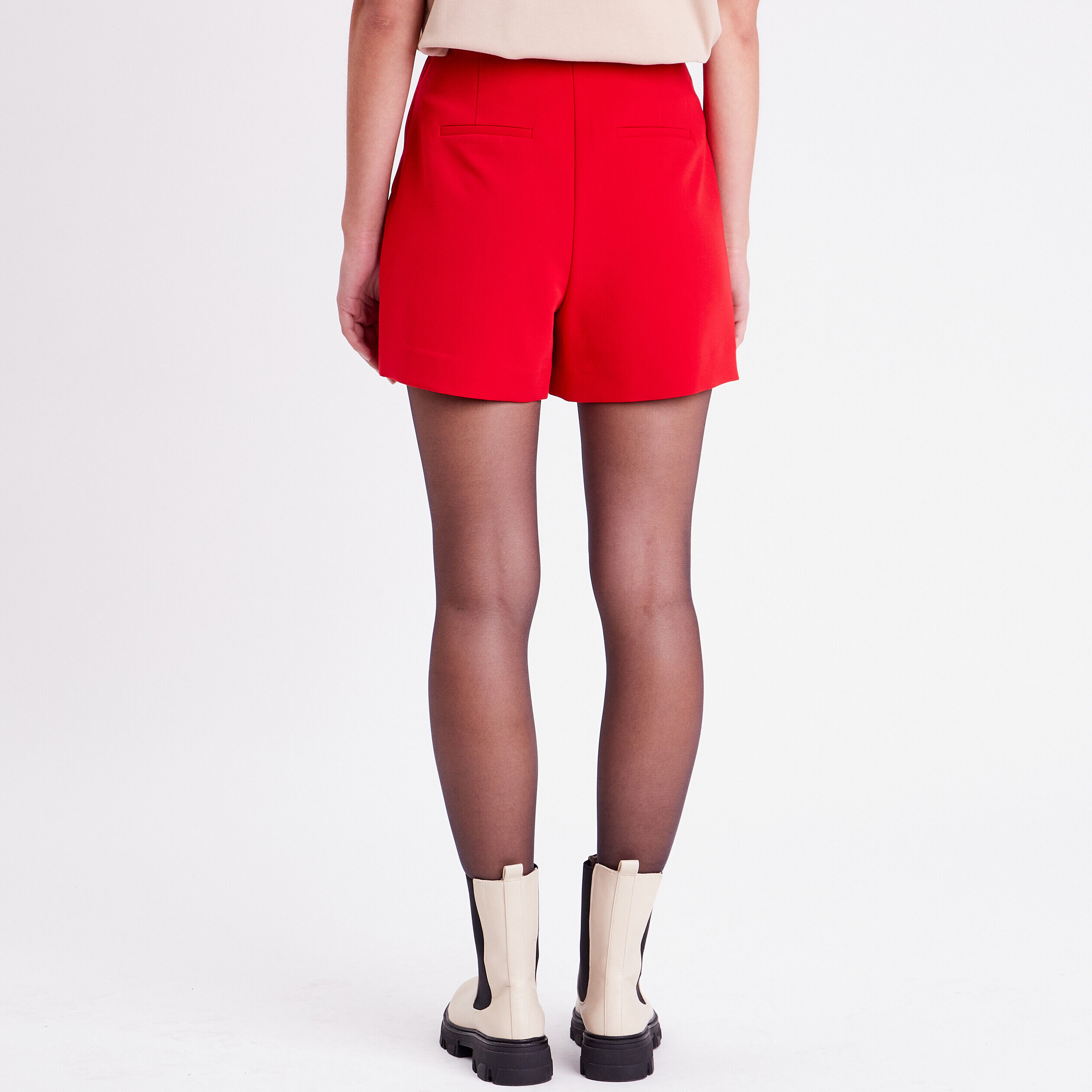 Jupe-short city trapèze rouge femme | Cache Cache
