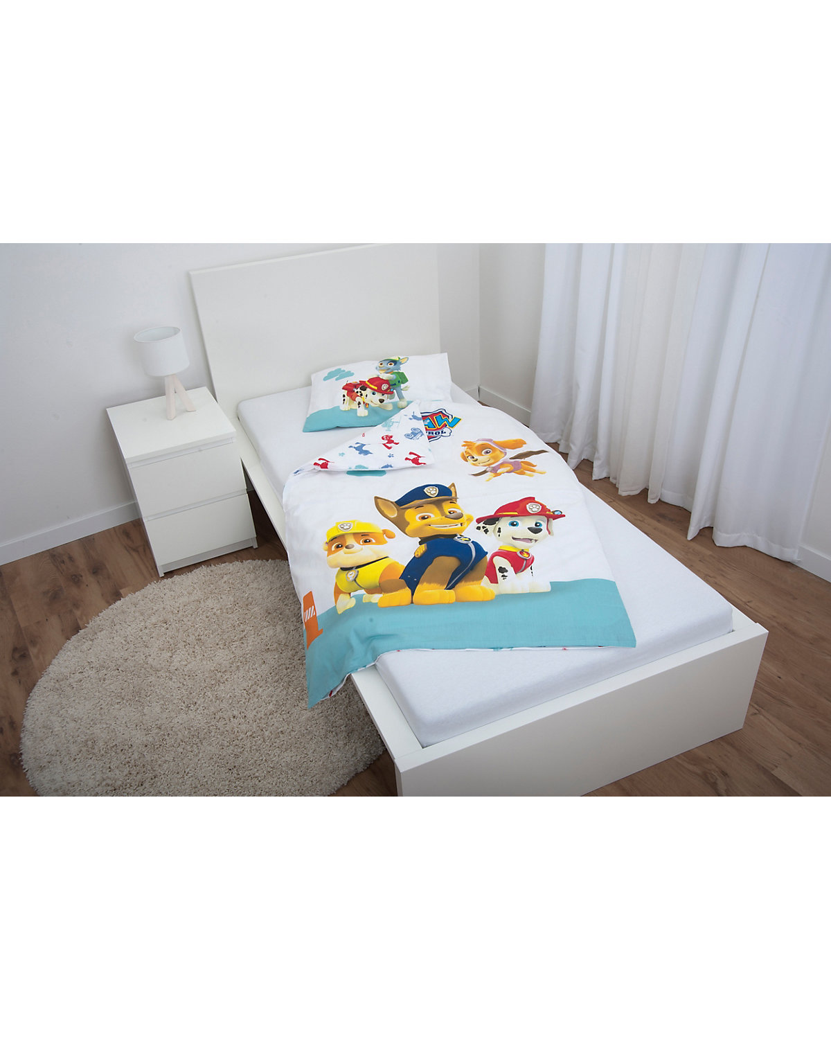 Kinder-Wendebettwäsche PAW Patrol, Renforcé, 100 x 135 + 40 x 60 cm