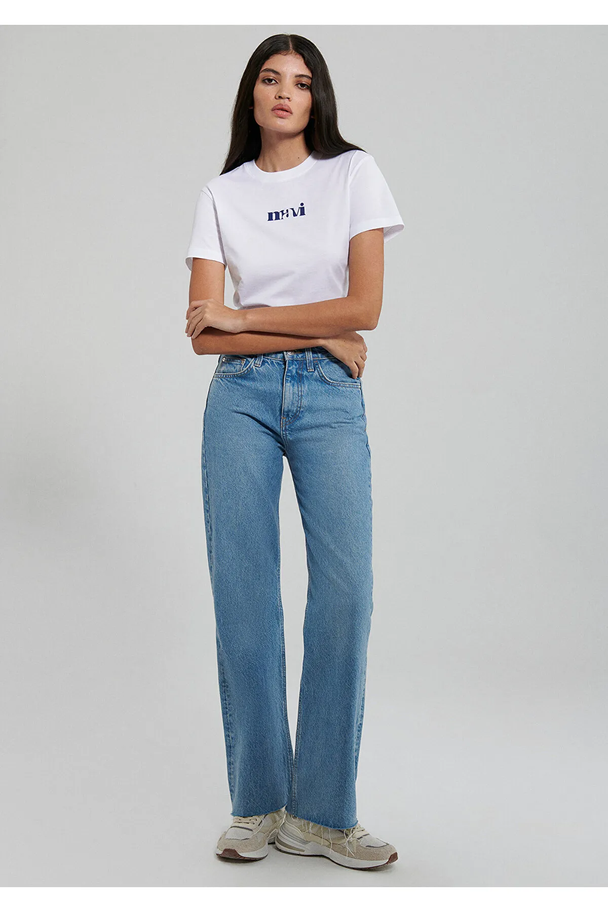 Mavi  Bedrucktes weißes T-Shirt Regular Fit / Regular Fit1612241-620