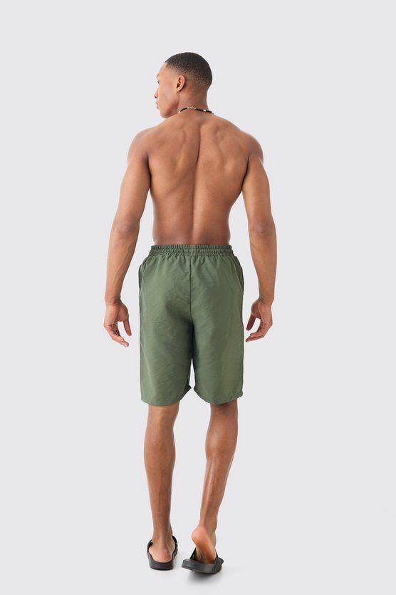 Man Triangle Crinkle Board Swim Short