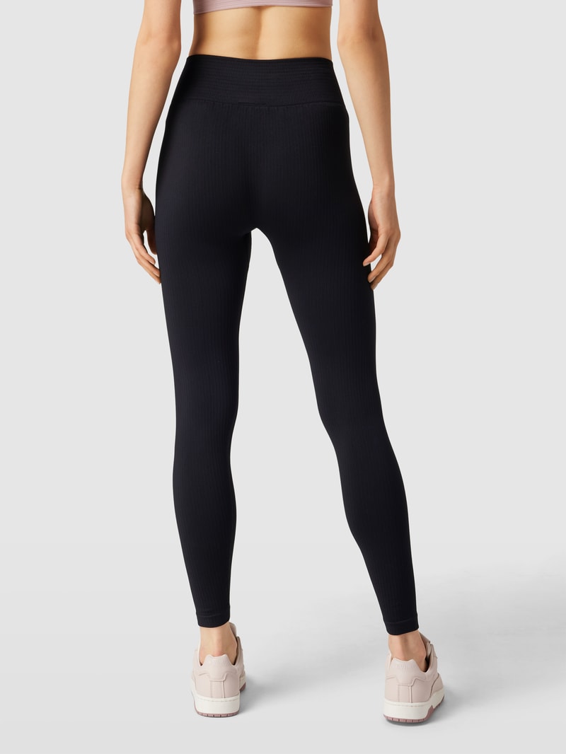 Leggings mit Label-Print Modell 'Define' in schwarz