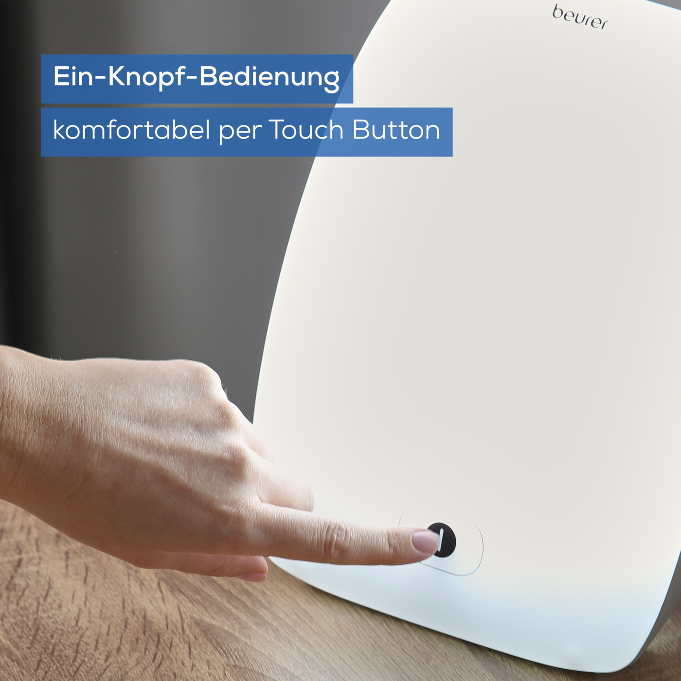 Beurer TL 41 Touch Tageslichtlampe-Tageslichtlampe für Wohlbefinden in sonnenarmen Monaten mit Touchbedienung