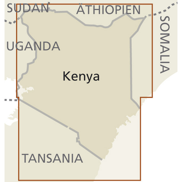 RKH WMP KENIA  1:950.000 - Straßenkarte