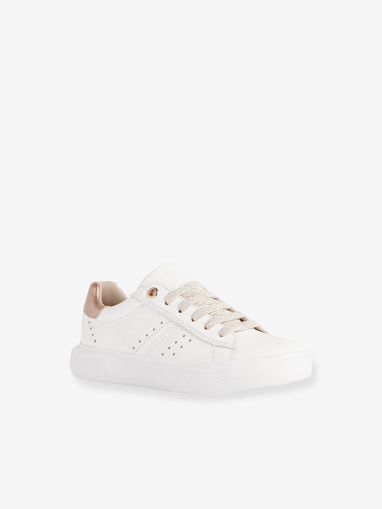 Geox Kinder Schnür-Sneakers mit Reißverschluss J Nettuno Girl GEOX - weiß