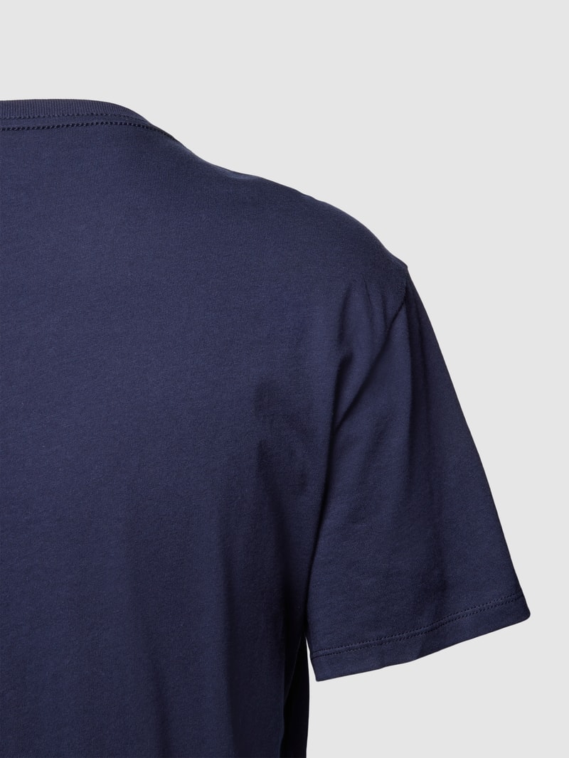 T-Shirt aus reiner Baumwolle in blau