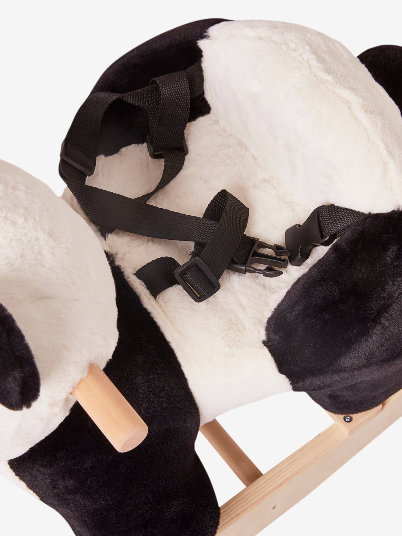 Panda à bascule bébé en bois FSC® blanc