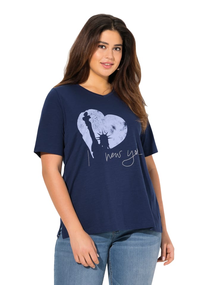 Ulla Popken Shirt in tintenblau günstig kaufen